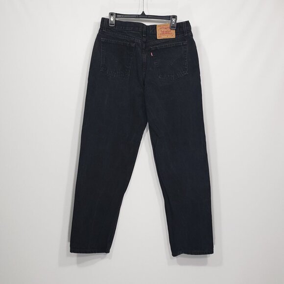 Vintage Levis  560 Loose Fit Straight Leg Black Jeans  Women's Size 14M Like New - Picture 1 of 5